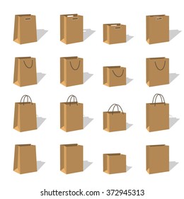 juego de bolsas de papel