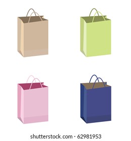 set of paper bags