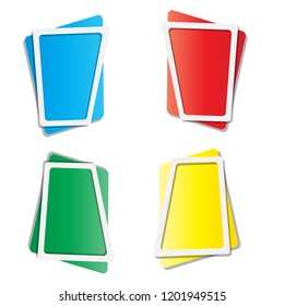 Set of paper banners.Vector banners.