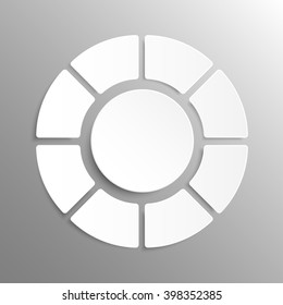Set of paper circle banners template for business design, infographics. Vector illustration eps10.