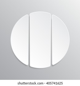 Set of paper circle banners template for business design, infographics. Vector illustration eps10.
