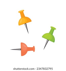 Set of paper clips stationery items for school and office