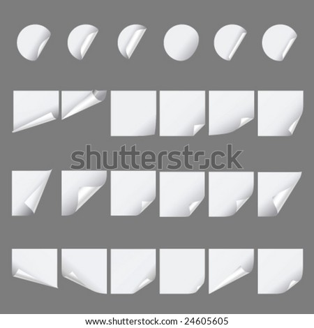 Set of paper curls