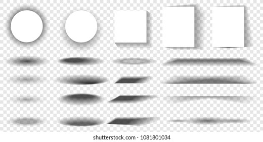 Set of paper effect with transparent realistic shadows. Web banner, template or mock up. Brochures for promotional message isolated on white background. Flyers for your design and business.