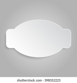 Set of paper ellipse banners template for business design, infographics. Vector illustration eps10.