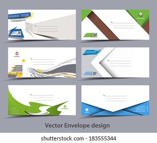 Set of Paper envelope templates for your project design