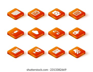 Set Paper or financial check, Trophy cup, Glass of champagne, Cloud,  and Scales justice icon. Vector