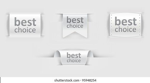 set of paper labels