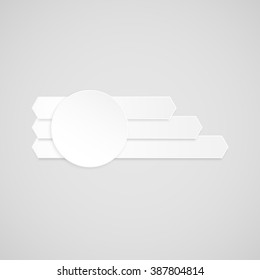 Set of paper line banners template for business design, infographics. Vector illustration eps10.