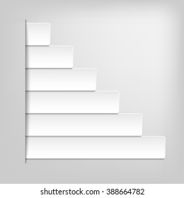 Set of paper line banners template for business design, infographics. Vector illustration eps10.