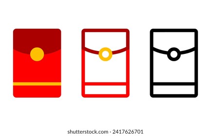 Set-Paper Pack belohnen angpaese chinesischen Symbol Vektordesign