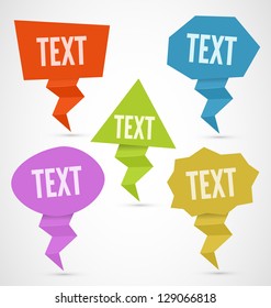 Set of Paper Pointers with place for text