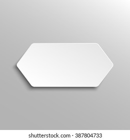 Set of paper rhombus banners template for business design, infographics. Vector illustration eps10.