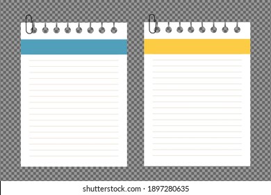 Set of paper sheets A4, A5 with shadows, realistic paper page mock up.