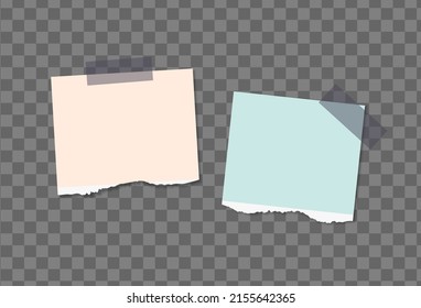 Set of paper sheets A4, A5 with shadows, realistic paper page mock up.