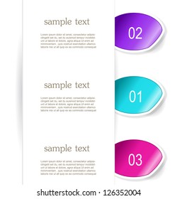 Set of paper stickers