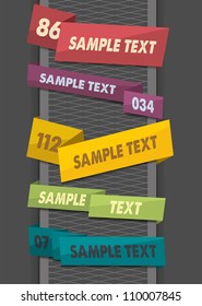 Set of Paper Tag Labels