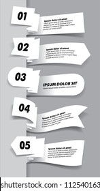 Set of Paper Tag Labels