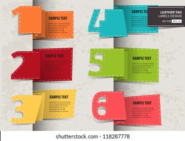 Set of Paper Tag Labels