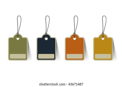 Set Of Paper Tags