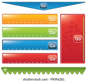 set of paper tags - buttons