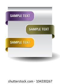 Set of paper tags. Eps10.