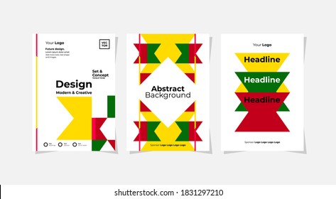 set of paper templates layout editable for your advertising event, like leaflet, book cover, poster, annual report, and more. Vector.