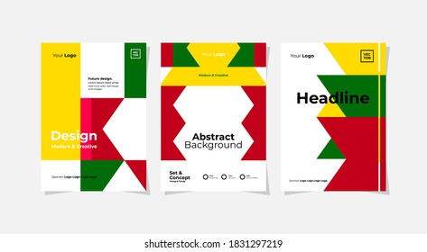 set of paper templates layout editable for your advertising event, like leaflet, book cover, poster, annual report, and more. Vector.