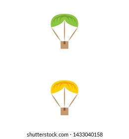 a set of parachute icons