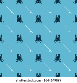 Set Parachute and Surfboard on seamless pattern. Vector