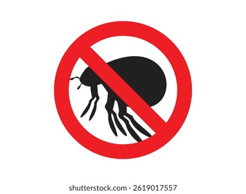 Conjunto de una enfermedad parasitaria Sin pulga Ilustración