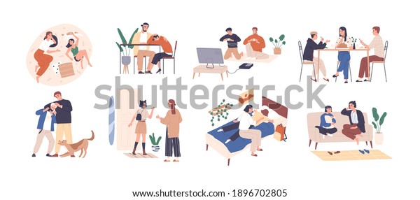 12,263 Teenager With Parent Stock Vectors, Images & Vector Art ...