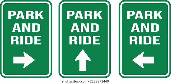 conjunto de estacionamientos y recorrido con flecha