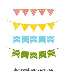 Set von Partyhaufen.
Vektorgrafik