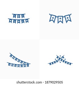 Conjunto de plantillas vectoriales de diseño de iconos de la Parte, concepto de diseño de suministros de la Parte, símbolo de icono, Ilustración