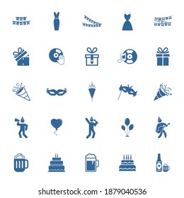 Set of Party icon design vector template, Party supplies design concept, Icon symbol, Illustration