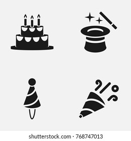 Set of party vector   icons.