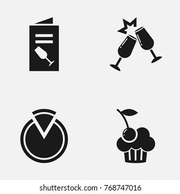 Set of party vector   icons.
