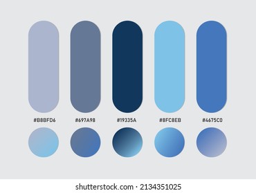 a set of pastel color palletes