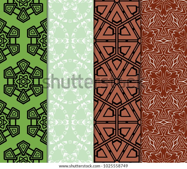 set of pastel\
colored geometric vector pattern. Vector illustration. ideal for\
creative and decorative\
projects.