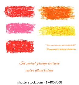 Set pastel grunge textures. Collection elements for your design. Vector illustration/ EPS 10