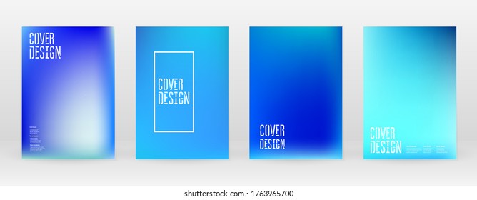 Set Pastel Soft Mesh. Vibrant Blue, Teal, Neon Concept. Trend Holographic Vector. Glossy Cover. Modern Soft Applications. Mobile illustration. Futuristic Network Template Design. Pattern 80s Product.