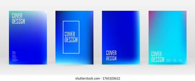 Set Pastellweiche Mesh. Lebhaftes Blau, Tee, Neonkonzept. Trend Holografische Vektorgrafik. Glossy Cover. Moderne Soft-Anwendungen. Mobile Illustration. Futuristisches Design von Netzwerkvorlagen. Muster 80er-Produkt.