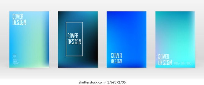 Set Pastel Soft Mesh. Vibrant Blue, Teal, Neon Concept. Trend Holographic Vector. Glossy Cover. Modern Soft Applications. Mobile illustration. Futuristic Network Template Design. Pattern 80s Product.