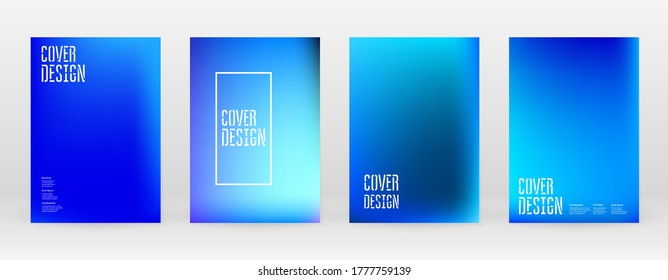 Set Pastel Soft Mesh. Vibrant Blue, Teal, Neon Concept. Trend Holographic Vector. Glossy Cover. Modern Soft Applications. Mobile illustration. Futuristic Network Template Design. Pattern 80s Product.
