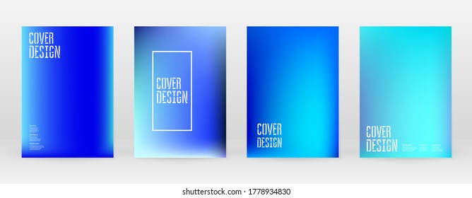 Set Pastel Soft Mesh. Vibrant Blue, Teal, Neon Concept. Trend Holographic Vector. Glossy Cover. Modern Soft Applications. Mobile illustration. Futuristic Network Template Design. Pattern 80s Product.