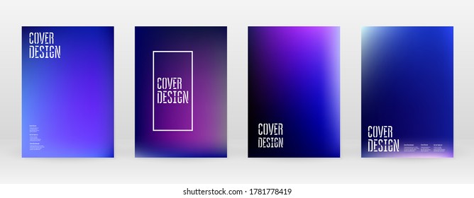 Set Pastel Soft Mesh. Vibrant Blue, Teal, Neon Concept. Trend Holographic Vector. Glossy Cover. Modern Soft Applications. Mobile illustration. Futuristic Network Template Design. Pattern 80s Product.