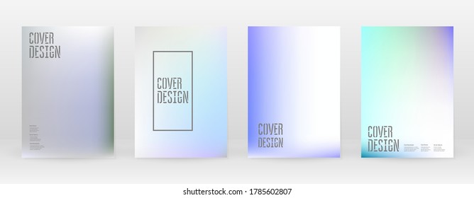 Set Pastel Soft Mesh. Vibrant Blue, Teal, Neon Concept. Trend Holographic Vector. Glossy Cover. Modern Soft Applications. Mobile illustration. Futuristic Network Template Design. Pattern 80s Product.