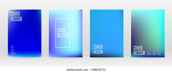 Set Pastel Soft Mesh. Vibrant Blue, Teal, Neon Concept. Trend Holographic Vector. Glossy Cover. Modern Soft Applications. Mobile illustration. Futuristic Network Template Design. Pattern 80s Product.