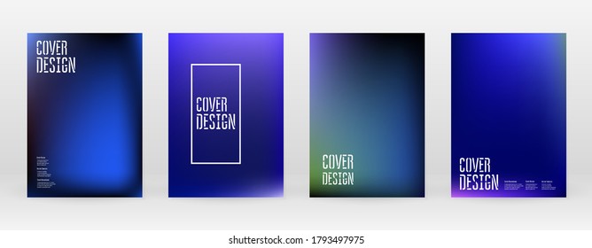 Establece la malla suave de Pastel. Azul vibrante, Teal, Concepto de Neón. Vector Holográfico de Tendencia. Cubierta brillante. Aplicaciones Modernas y Suaves. Ilustración móvil. Diseño Futurista de plantillas de red. Modelo de producto 80s.
